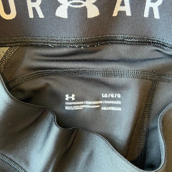 Under Armour Heat Gear Compression Capri Black Women's L - Picture 3 of 6